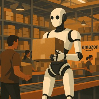 Amazon verso un futuro automatizzato 600000 posti di lavoro umani a rischio