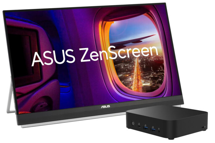 Asus NUC 14 Essential e ASUS ZenScreen MB27ACF, coppia perfetta