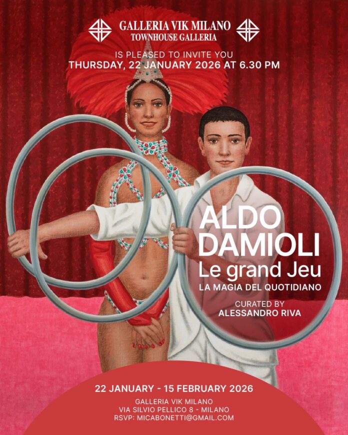 Opera di Aldo Damioli mostra arte contemporanea figura umana