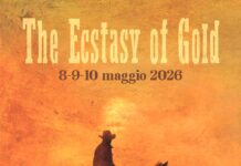 COLT torna ad Aprilia con The Ecstasy of Gold: il più grande LARP western d’Italia omaggia Morricone e Leone Promotional poster showing a cowboy silhouette on horseback against an orange desert, with the title The Ecstasy of Gold and dates 8-9-10 maggio 2026.