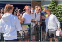 Sinner, entusiasmo a Wimbledon: autografi e selfie con tifosi